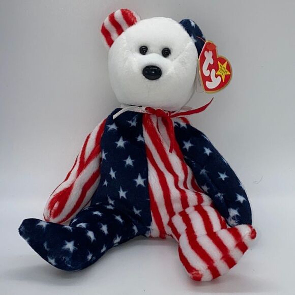 Ty Vintage Beanie Baby Spangle Bear - Picture 1 of 6